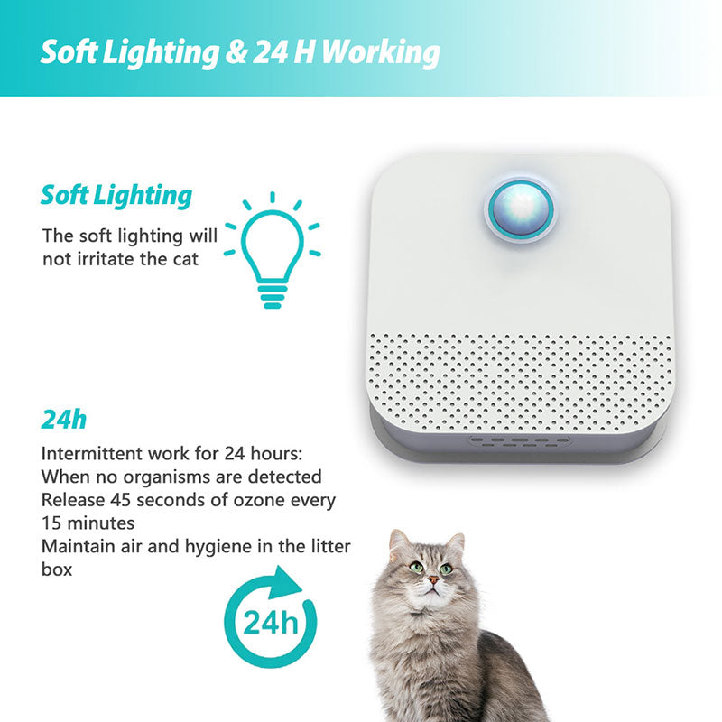 Smart Odor Purifier for Cat Litter Box