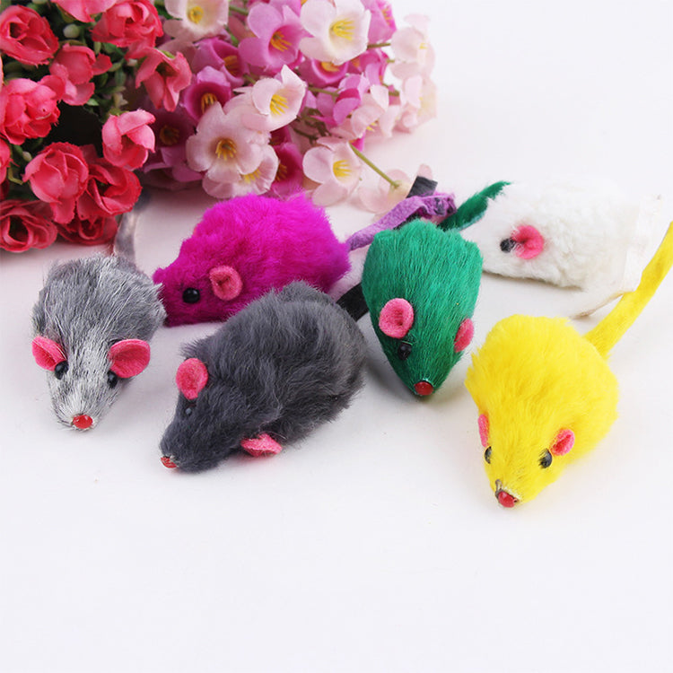 10PCS Plush Mouse Cat Toys