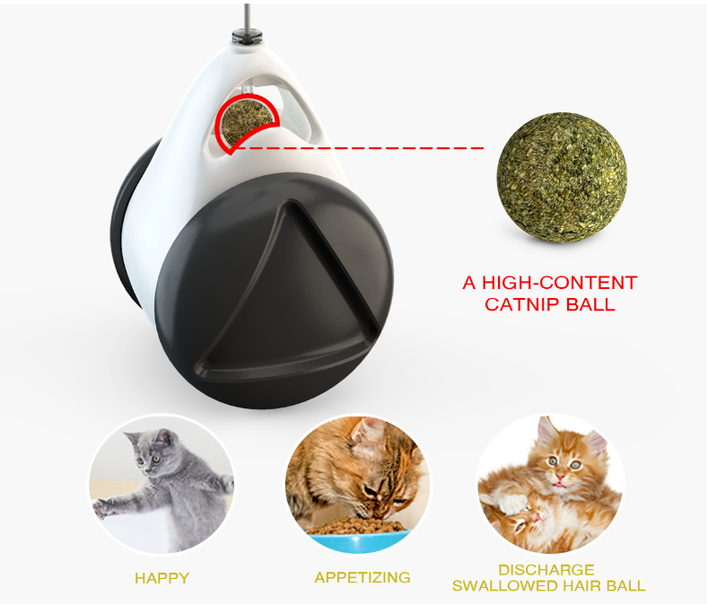 Wheel Swinging Ball Cat Toy