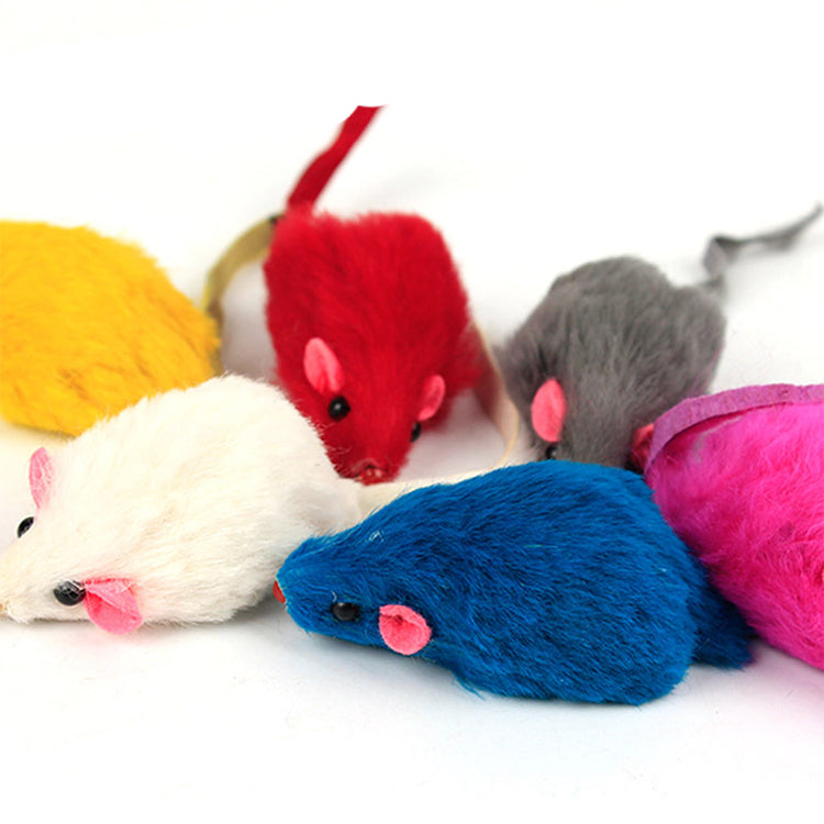 10PCS Plush Mouse Cat Toys
