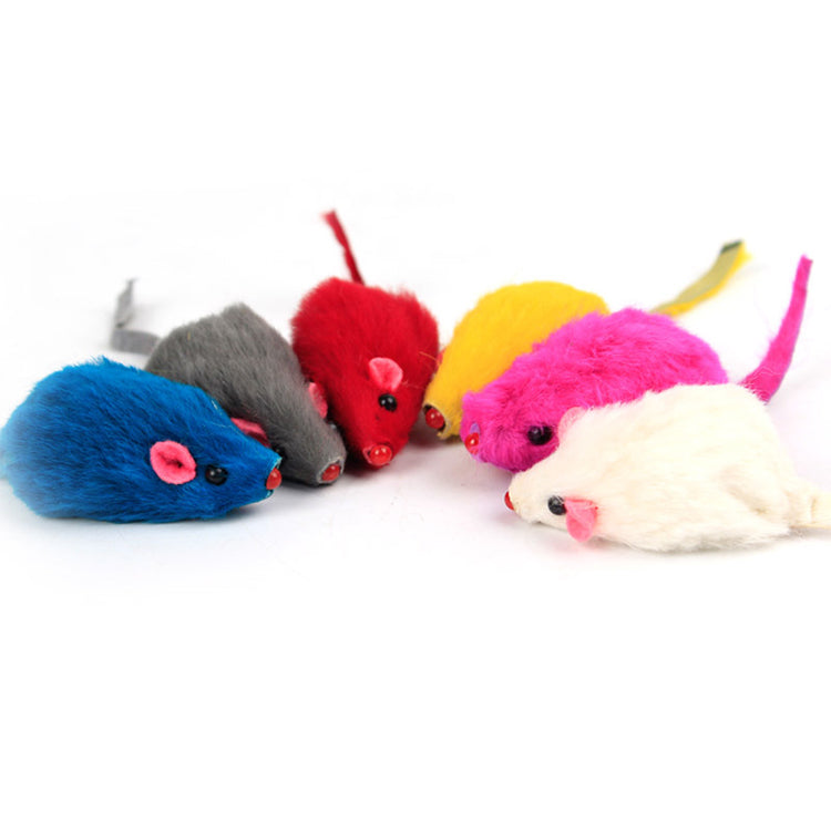10PCS Plush Mouse Cat Toys