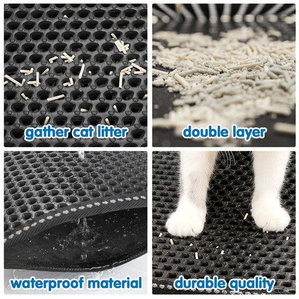 Double-Layer Cat Litter Trapping Mat