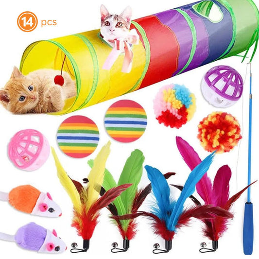 14-Piece Assorted Cat Toys