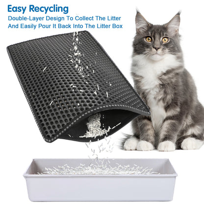 Double-Layer Cat Litter Trapping Mat