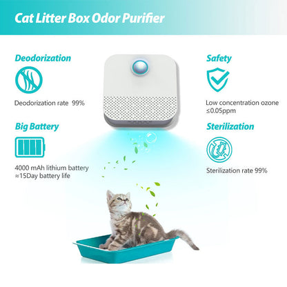 Smart Odor Purifier for Cat Litter Box