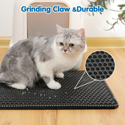Double-Layer Cat Litter Trapping Mat