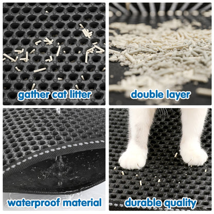 Double-Layer Cat Litter Trapping Mat