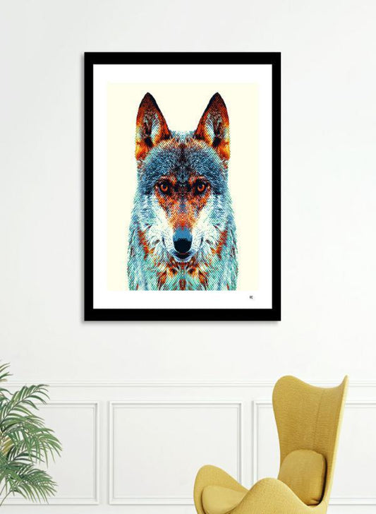 Colorful Wolf Animal Art